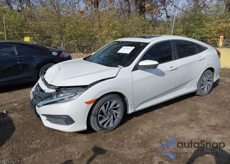 2016 Honda Civic Ex z USA, uszkodzony, nr VIN 19XFC2F72GE086852